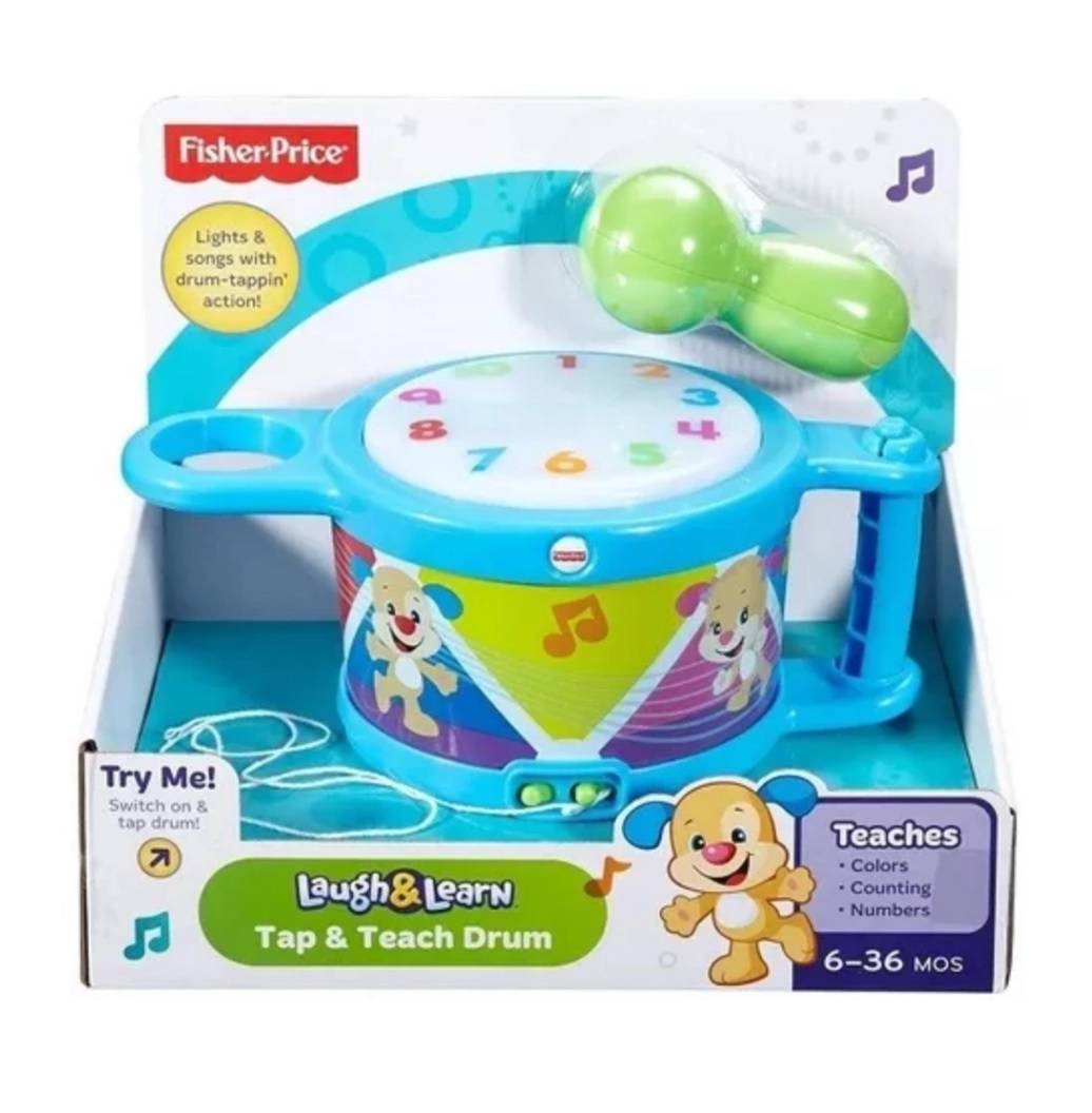 Tambor Aprender e Brincar com Luz e Som - Fisher Price