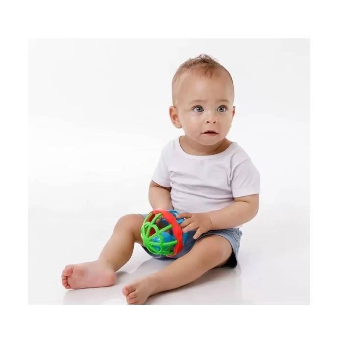 Chocalho Baby Ball Cute Azul - Buba