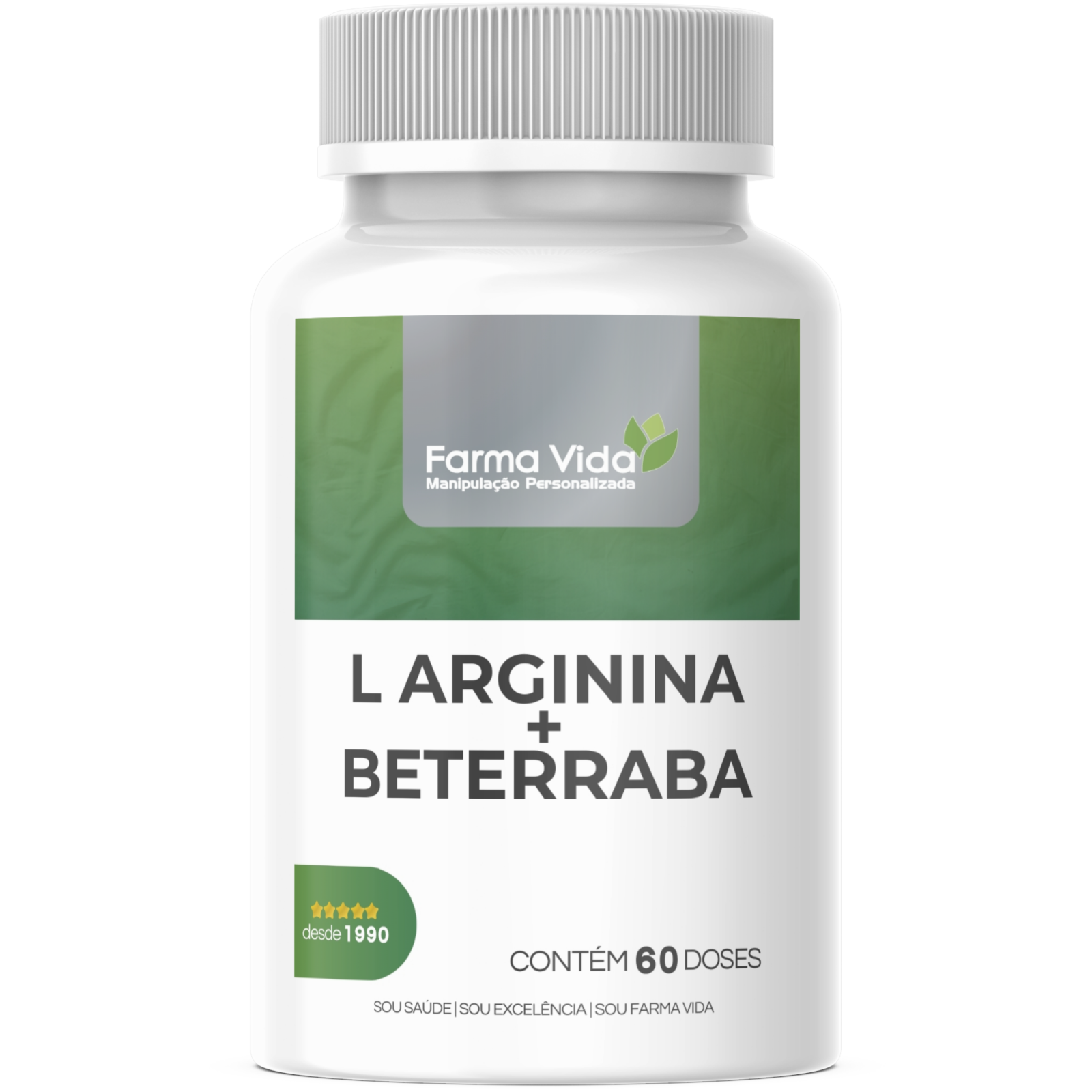 L Arginina + Beterraba - 60 Doses