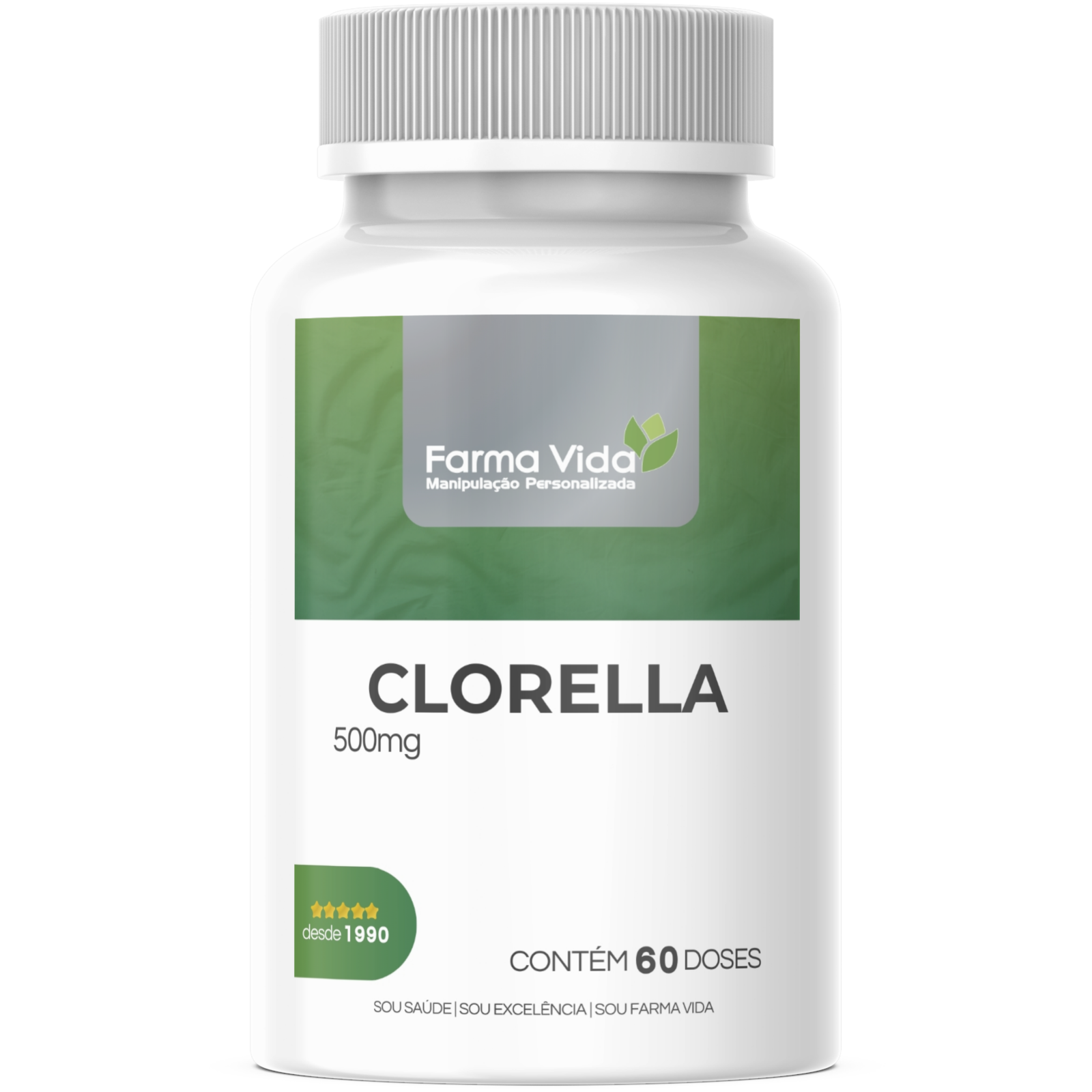 Clorella 500mg - 60 Doses