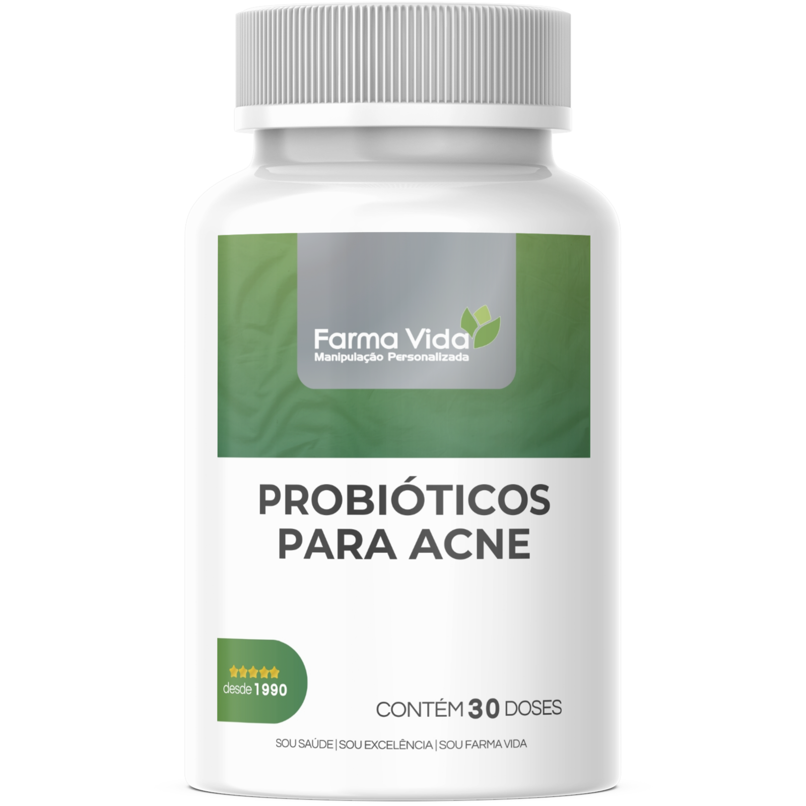 Probióticos para Acne - 30 Doses