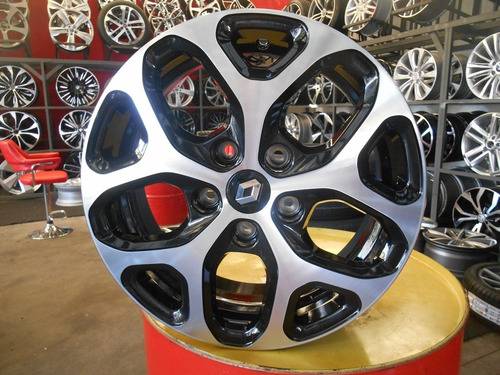 RODA RENAULT CAPTUR S12 ARO 16 PRETO DIAMANTADO