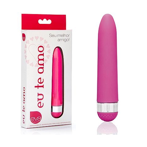 Vibrador Eu Te Amo Soft Touch Lilás 13 x 2,5cm - Eva Collection