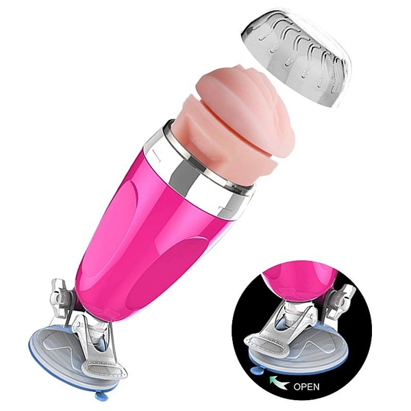 Masturbador Lanterna Vagina com Ventosa 16cm