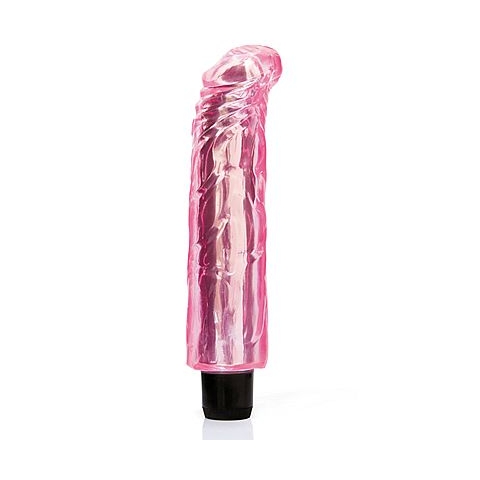 Vibrador Ponto G Cyber Skin Rosa Cristal 19 x 4 cm - Eva Collection