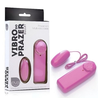 Vibrador do Prazer Bullet Multivelocidades - Ovo Rosa - Eva Collection