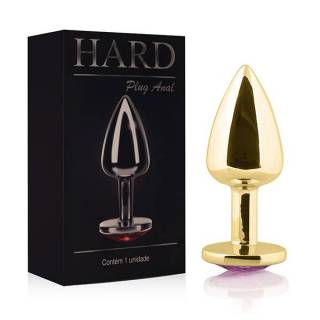 Plug Anal Hard Metal Dourado