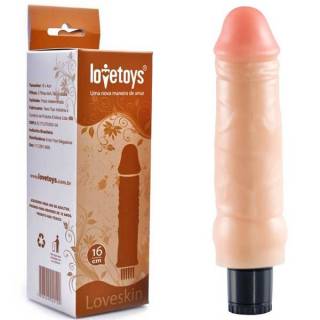 Pênis Em Cyber Skin 16 X 4 cm Vibrador LoveToys