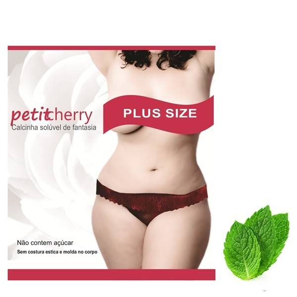 Calcinha Comestivel Plus Size Sabor Menta