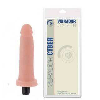 Pênis em Cyber Skin Com Vibrador 15 x 3,3cm