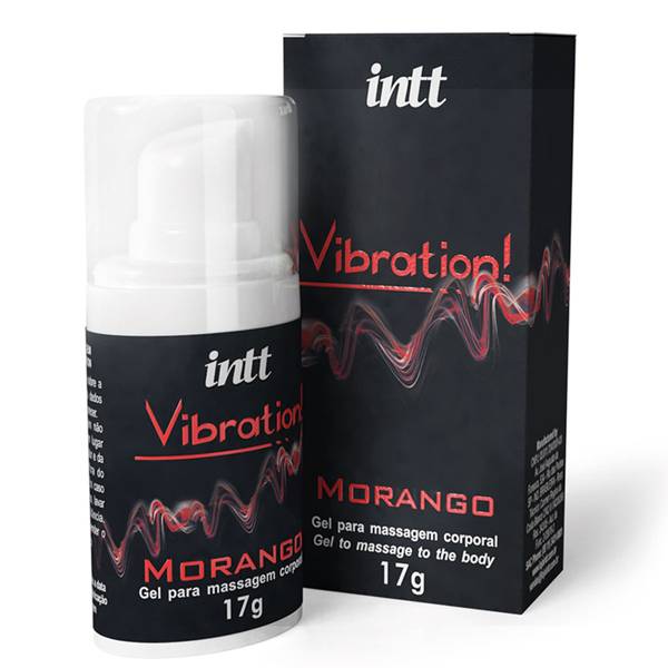 Vibration INTT Vibrador Liquido 17g Morango - Gel Eletrizante INTT