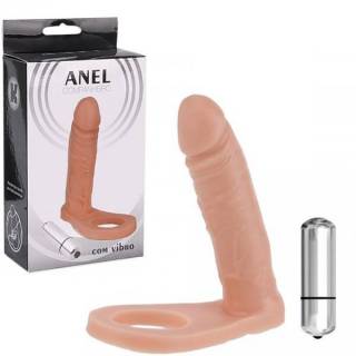 Anel Peniano Companheiro Com Vibrador 13x3 cm