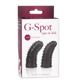 Capa de Dedo G-Spot 7,5 x 2,5cm Preta